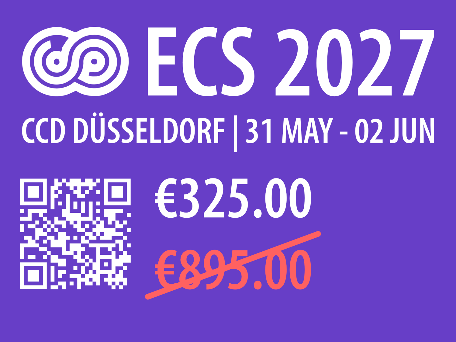 Super Early Bird Tickets for ECS 2027!