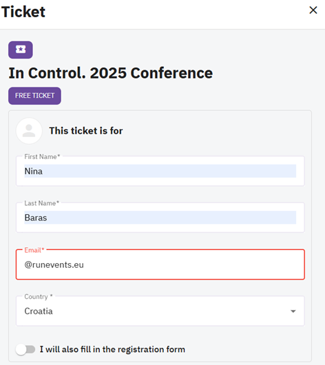 A screen shot of a ticket AI-generated content may be incorrect.