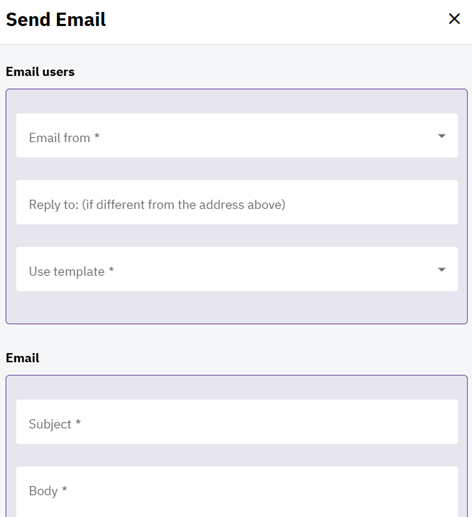A screenshot of a email form AI-generated content may be incorrect.