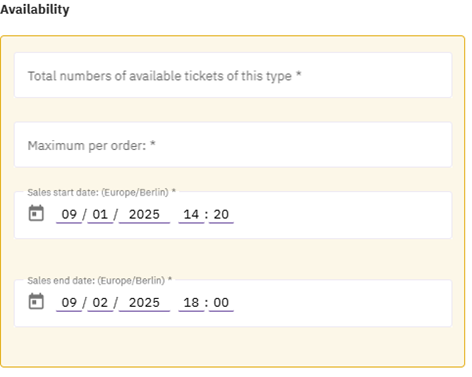 A screenshot of a ticket form AI-generated content may be incorrect.