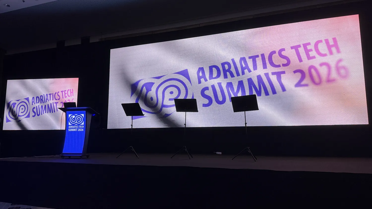The main stage at the Adriatics Tech Summit