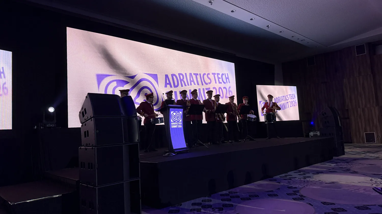 The main stage at the Adriatics Tech Summit.