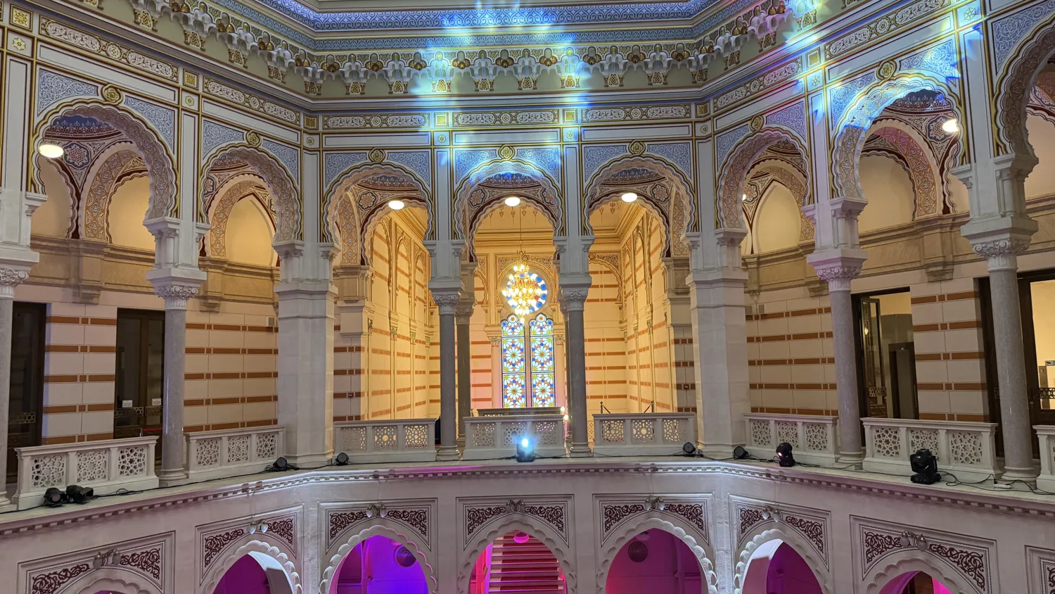 The main hall at Hotel Hills, Sarajevo.