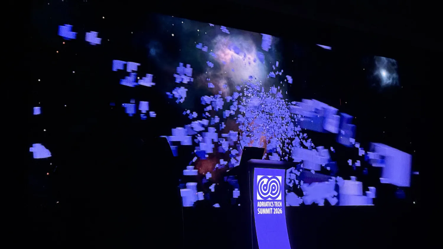 A stage display at the Adriatics Tech Summit.