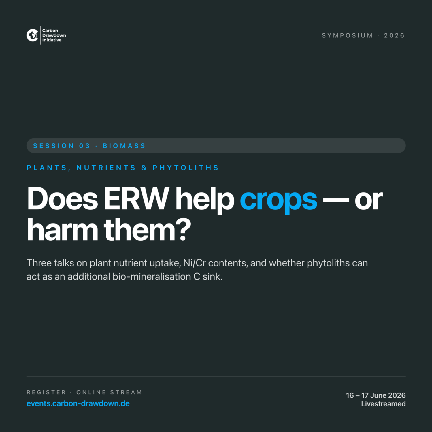 Does ERW help crops — or harm them?