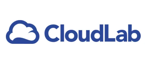 A stylized logo featuring a cloud icon paired with the text "CloudLab" in a modern, clean font. The design conveys innovation and cloud-based technology.