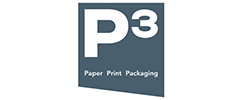 A logo featuring the letter "P" in bold white with a gradient teal background, accompanied by the text "Paper Print Packaging" in lowercase, positioned beneath. The design conveys branding for a company specializing in paper, printing, and packaging solutions.
