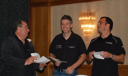Mark Macrae hosting the first SPSUK alongside Tony Pounder and David Coleman